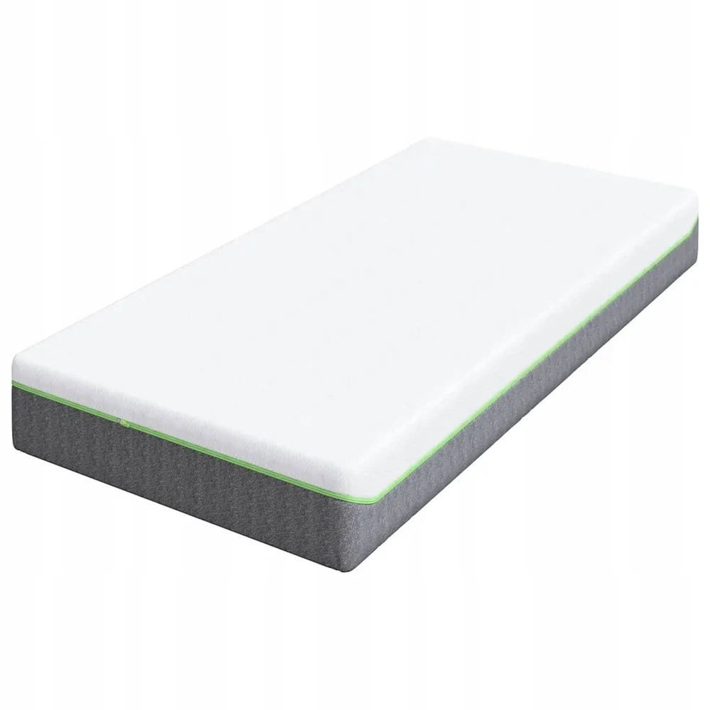 Čiužinys Balta ir pilka 90 x 200 cm Žakardinis audinys