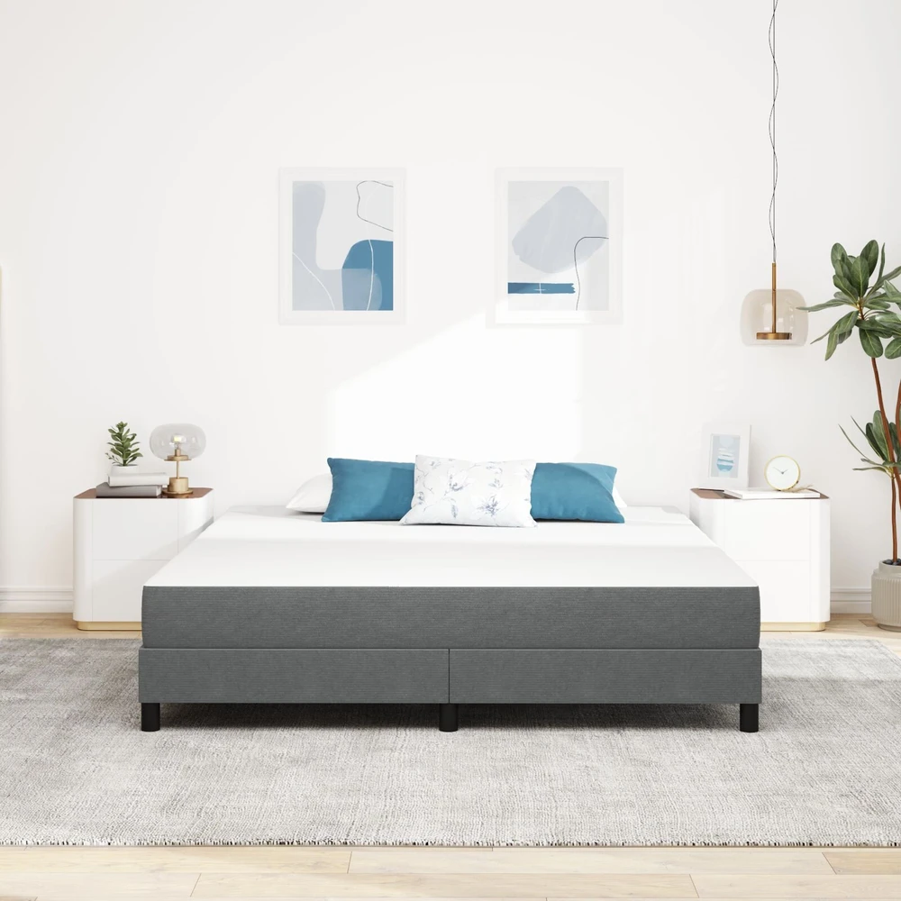 Čiužinys su čiužiniu Šviesiai pilka 180 x 200 cm audinys