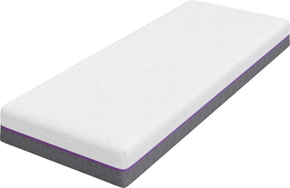 „Memory Foam“ čiužinys Vidutinis 80 x 200 cm Balta ir pilka