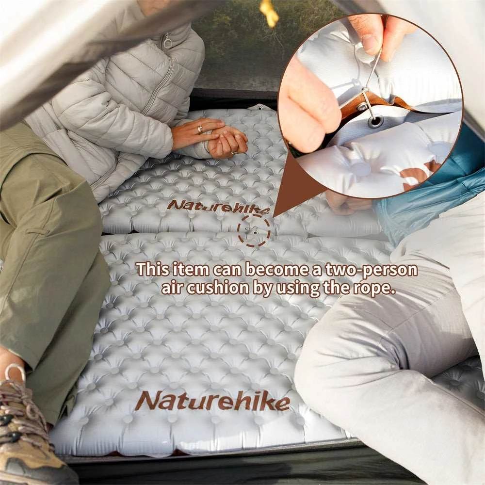 NAH Naturehike Tuye R 5.8 čiužinys cnh22dz016 kvadratinis įprasto dydžio platus anglies sidabro spalvos