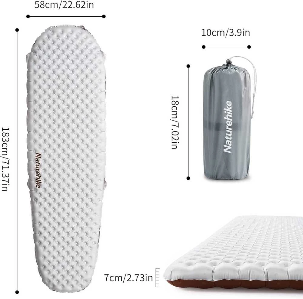 Naturehike NAH čiužinys tuye r 5.8 cnh22dz016 mummy-carbon