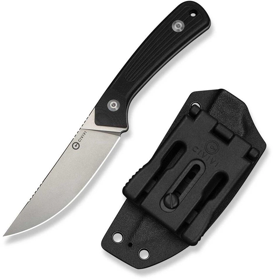 CIVIVI Nóż Carveth Fixed AEB-L Juodas G10 (C25040-1)