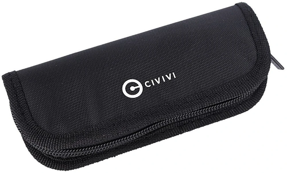 Sulankstomas peilis Civivi Elementum C907DS twill fiber overlay on juodas