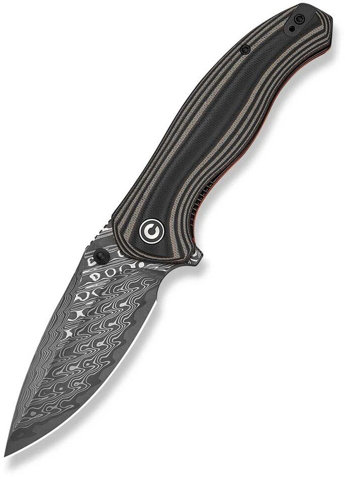 CIVIVI Nóż Vyrent Damast Juodas T&O G10 (C25037B-DS1)