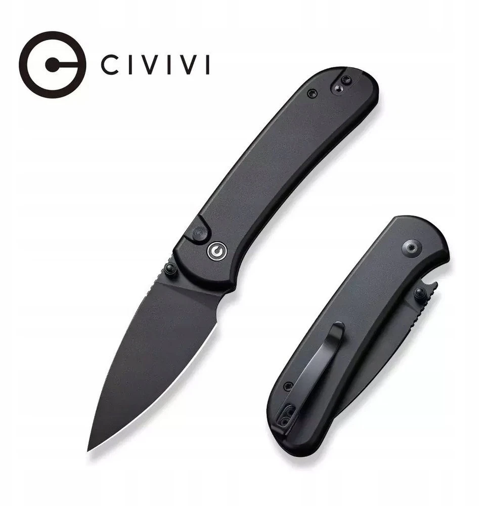 CIVIVI Peilis CIVIVI Qubit Aliuminis Visiškai Juodas C22030E-1