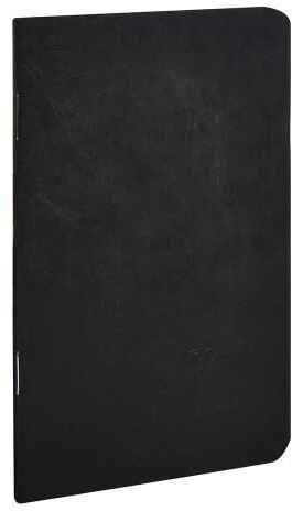 Clairefontaine Age Bag Juodas notes A5 96 stron/48 ark 90gram balta papier niebieskowany okładka kartonowa