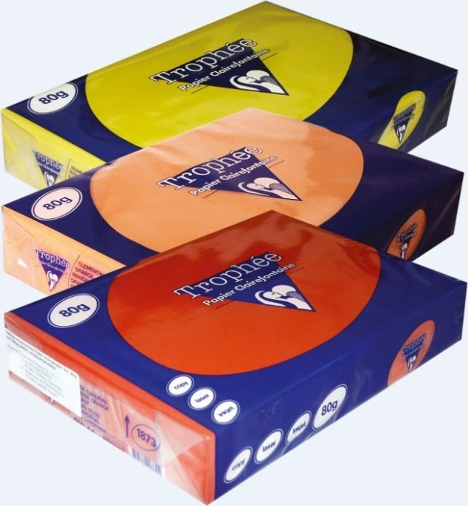 Clairefontaine Trophée A4, kopijavimo popierius, A4 (210 x 297 mm), 80 g/m², geltona, FSC