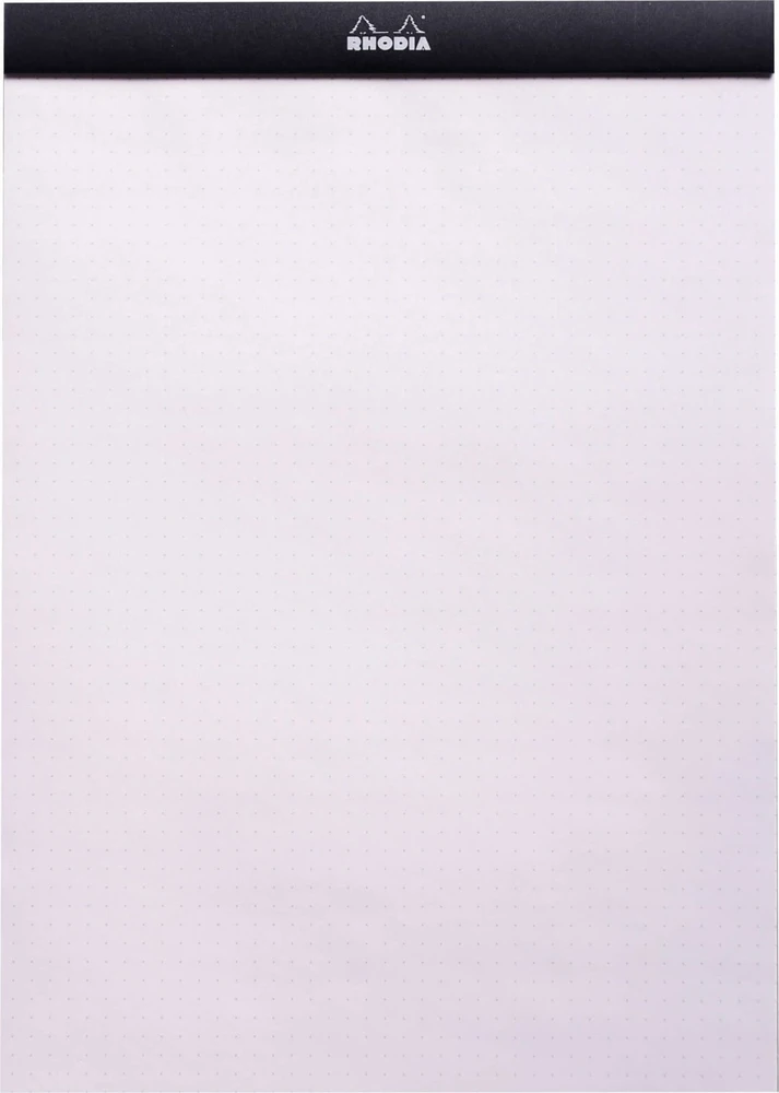 Clairefontaine Rhodia Dot Pad A4 - 80 microperforated sheets - 80gram (not punched - cardboard backed) - Rhodia 18559C