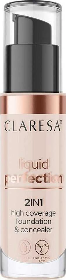 Claresa Liquid Perfection 2in1 High Coverage Foundation & Maskuoklis 34g 103 Cool Medium, 34 g