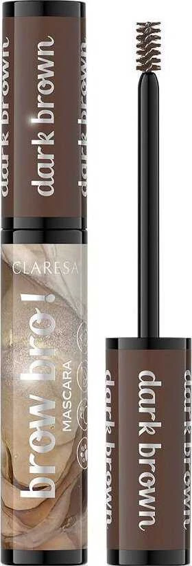 Claresa Brow Bro! Blakstienų tušas 02 Dark Brown, 8 ml