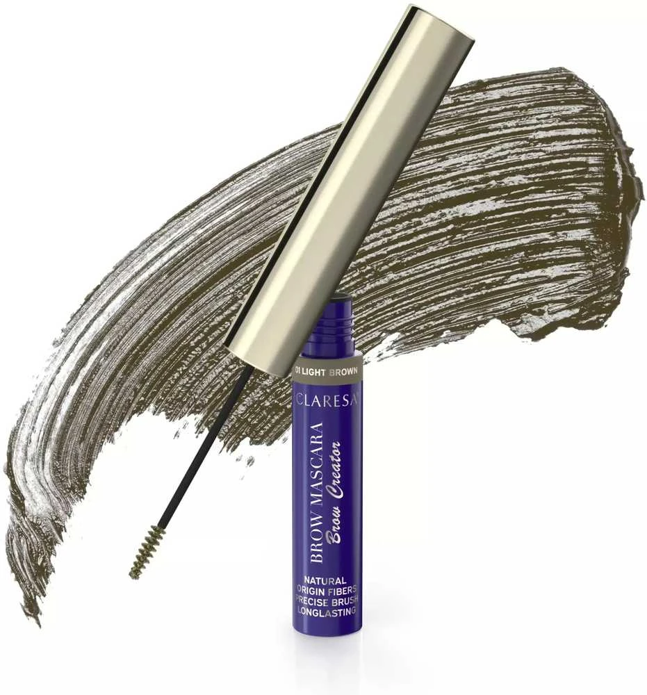 Claresa Antakių tušas „Brow Creator“ 01, šviesiai rudas, 6 g