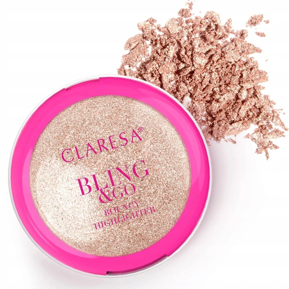 Claresa Bling & Go Bouncy Highlighter Akmeninis veido skaistalas 02 Cosmic Gold 8,5 g (2095556)