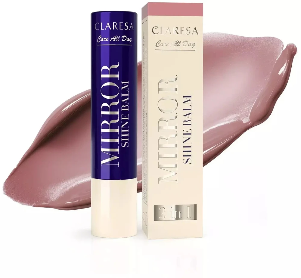 Claresa „Care All Day Mirror Shine“ lūpų blizgis „Wonderland“ 3 g.