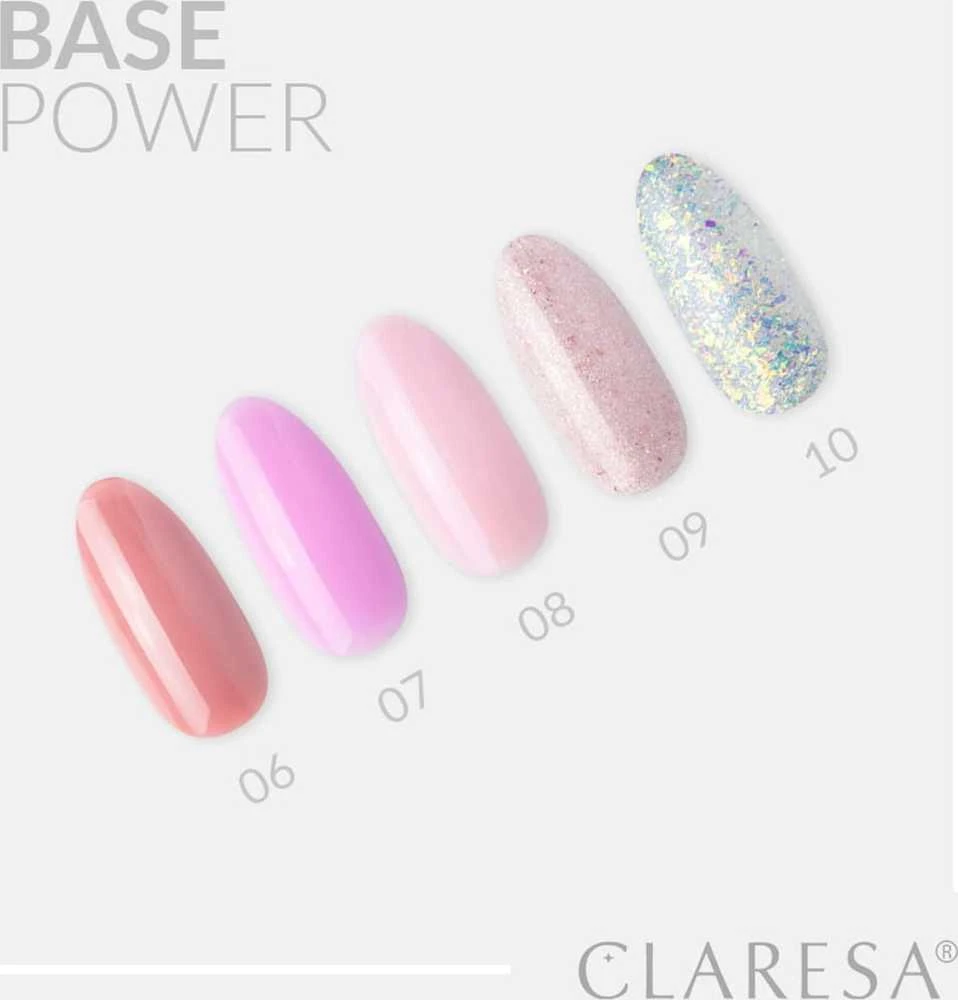 Activeshop Hibridinė gelinio lakavimo bazė Claresa Power Base, 10 taškuota, 5 g