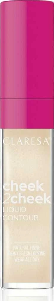 CLARESA Cheek2Cheek skystas švytėjimo suteikiantis pieštukas, 01 Crystal Light, 7 g