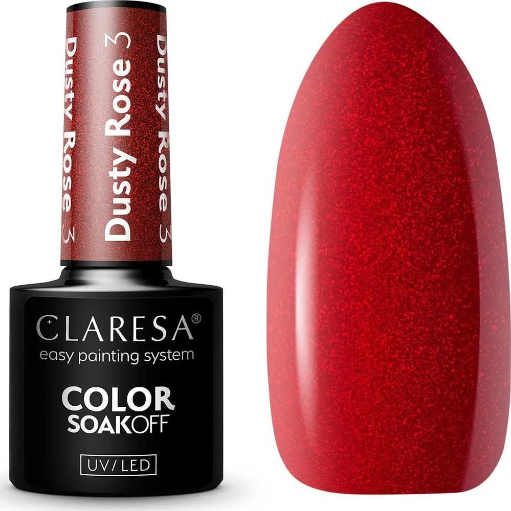 Activeshop Claresa Soak Off UV/LED Dusty Rose 3, 5 g