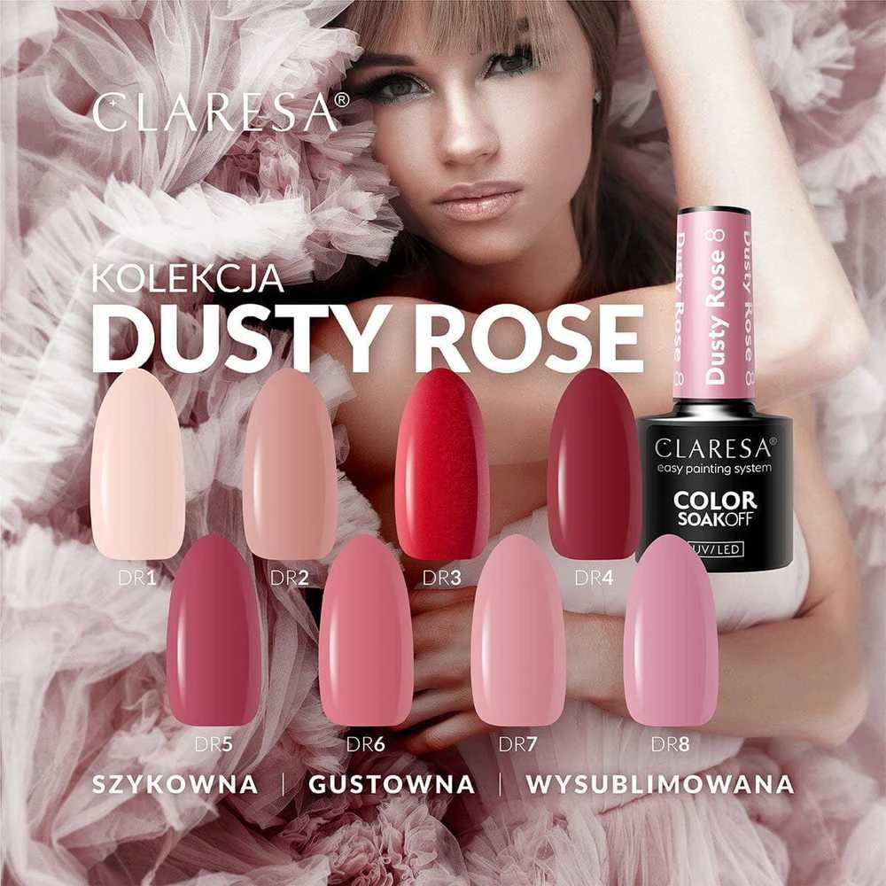 Activeshop Claresa Soak Off UV/LED Dusty Rose 4, 5 g