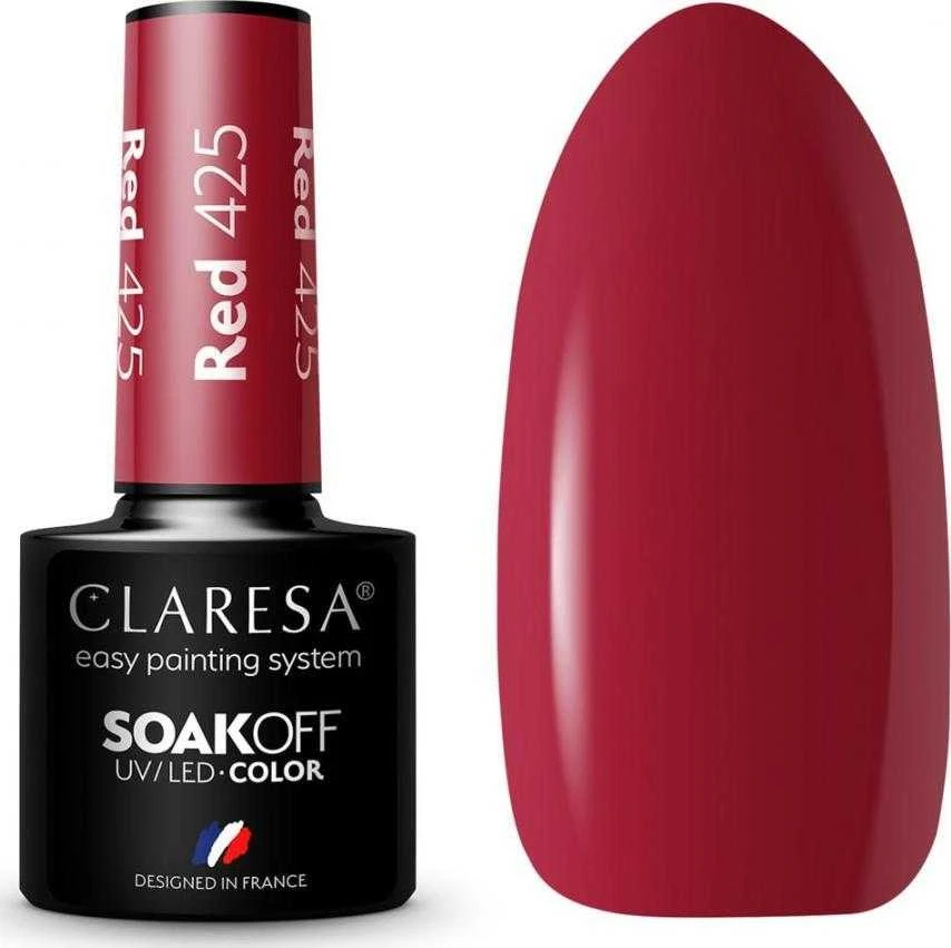 Activeshop Claresa Soak Off UV/LED Raudona 425, 5 g