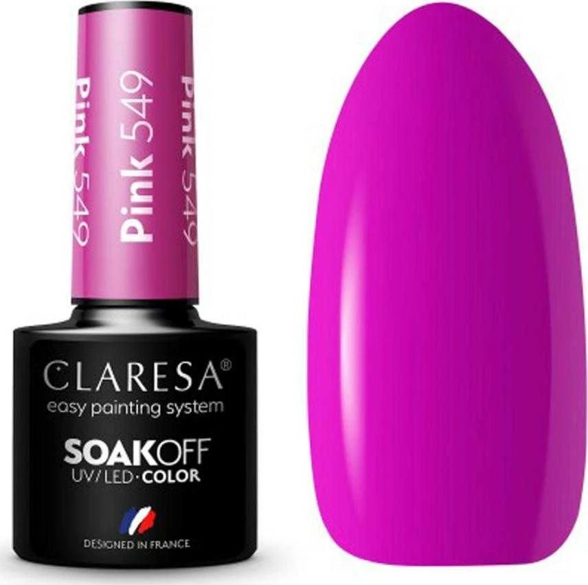 Activeshop Claresa Soak Off UV/LED Rožinė 549, 5 g