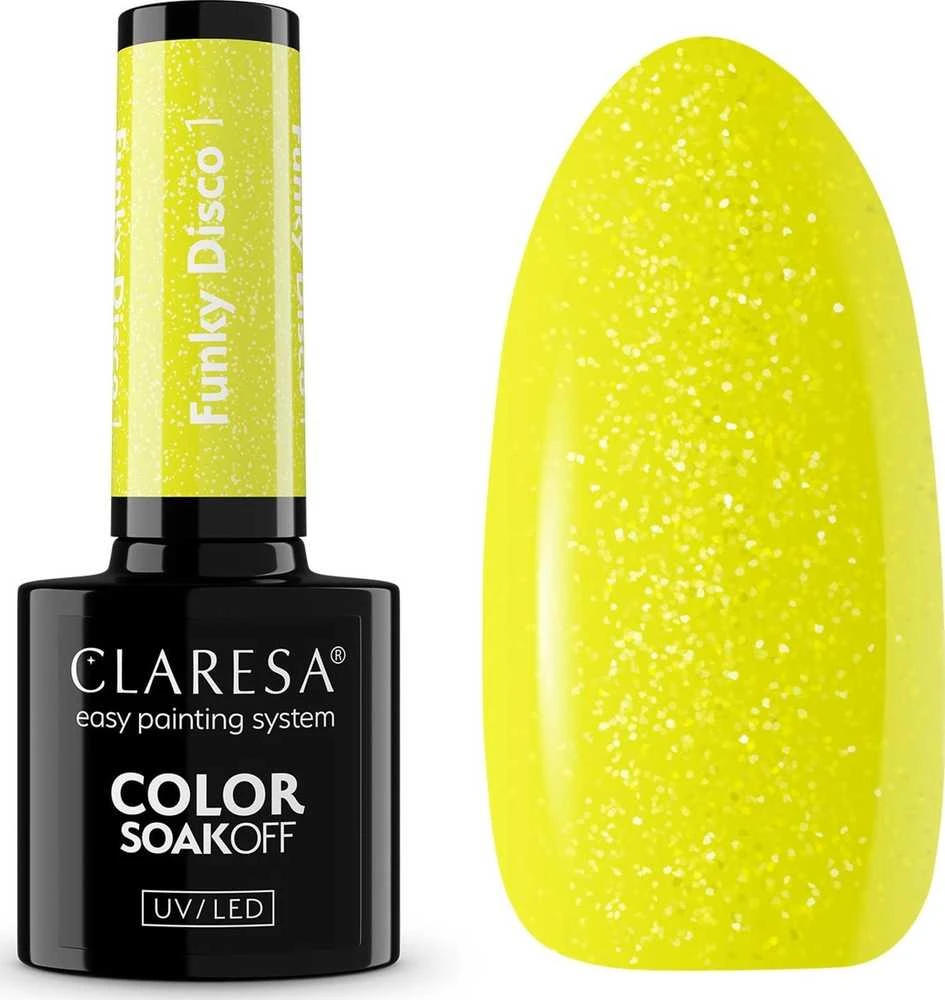 Claresa Soak Off UV/LED Funky Disco 1, 5 g