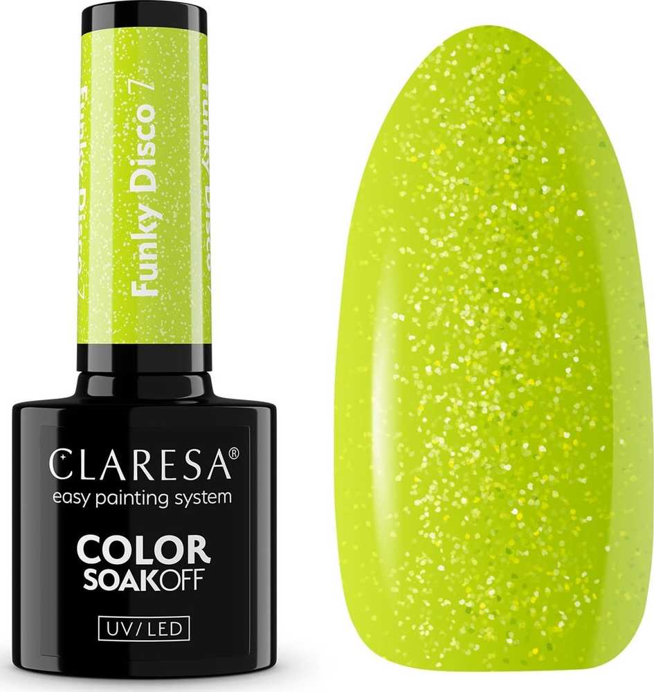 Claresa Soak Off UV/LED Funky Disco 7, 5 g