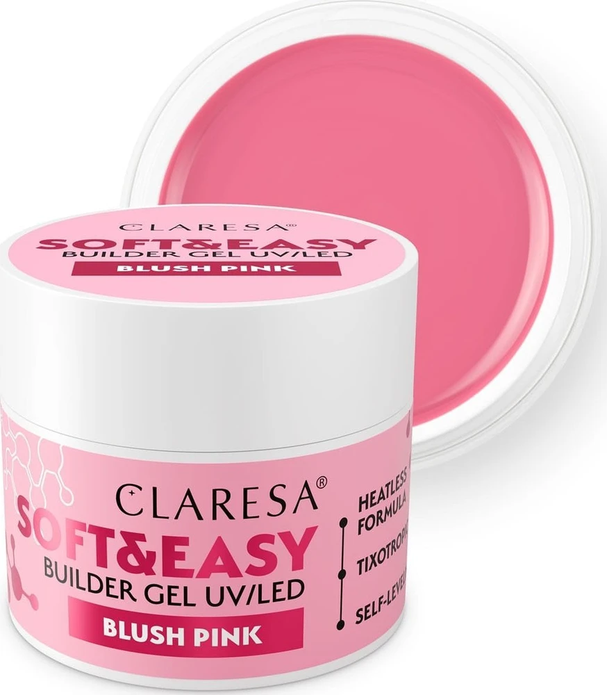 Activeshop CLARESA N Soft&Easy Builder Blush Rožinė nagų gelis 90g