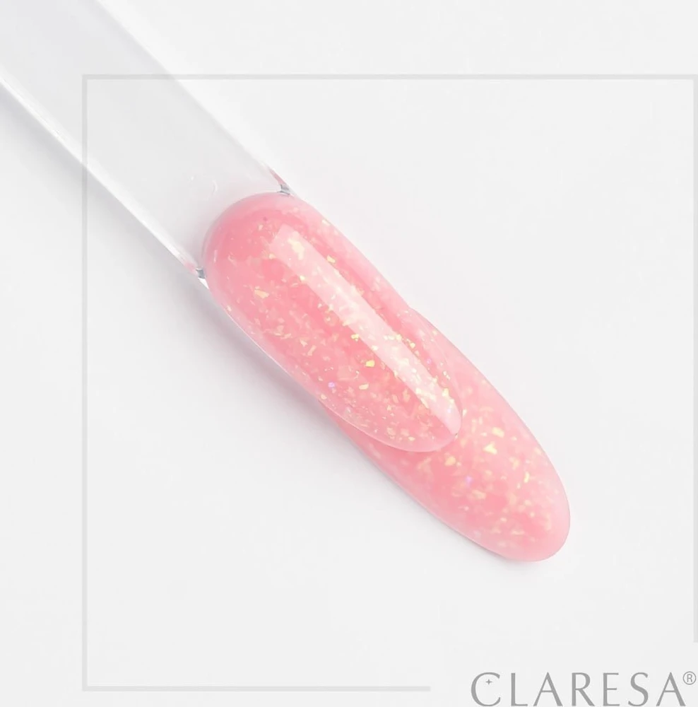 CLARESA N Soft&Easy Builder Glimmer Rožinė nagų formavimo gelis 45g