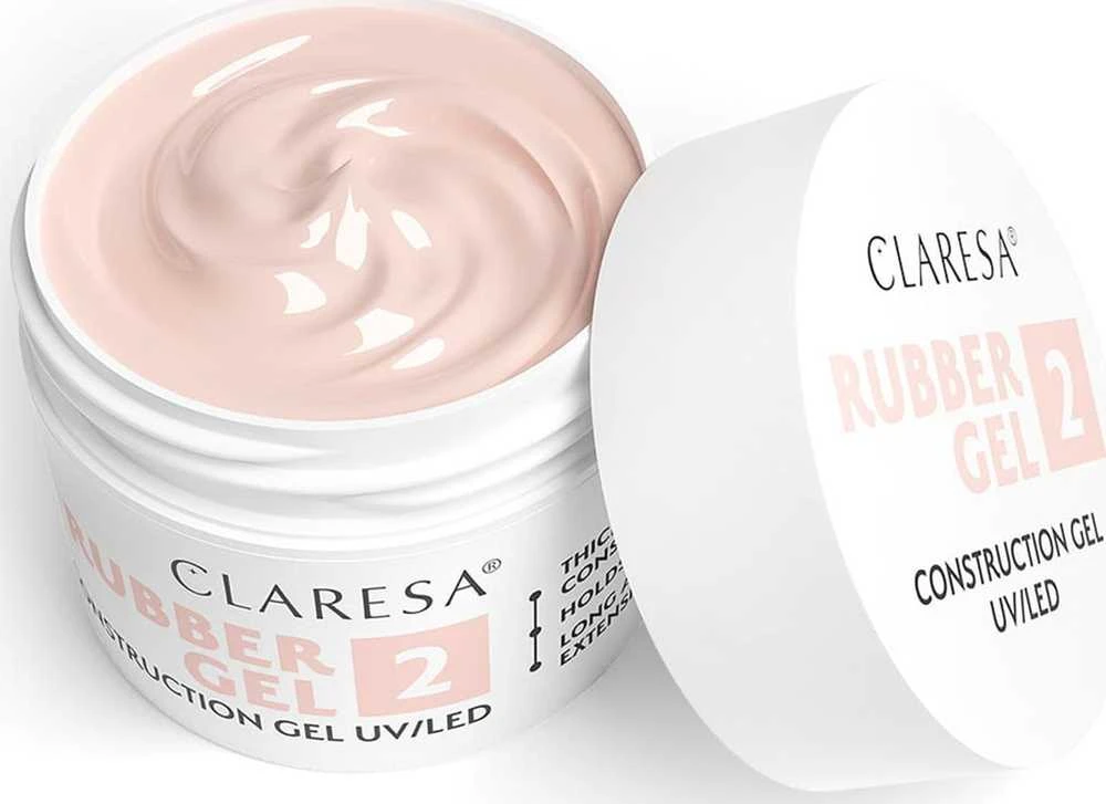 Activeshop Nagų priauginimo gelis Claresa Rubber Gel 02 warm light pink, 45 g