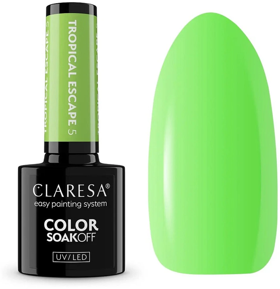Claresa Color Soak Off UV/LED hibridinis lakas „Tropical Escape“ 5,5 g