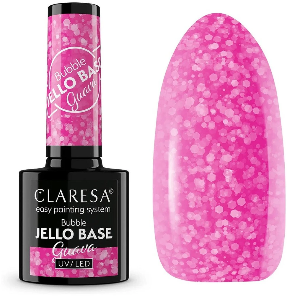 Claresa Bubble Jello Base baza hybrydowa Guava 5g