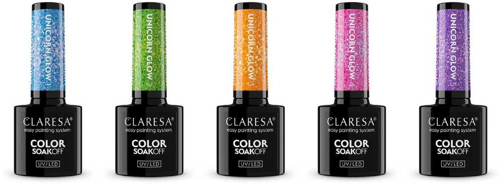CLARESA N Hibridinis nagų lakas Unicorn Glow 02 5 g