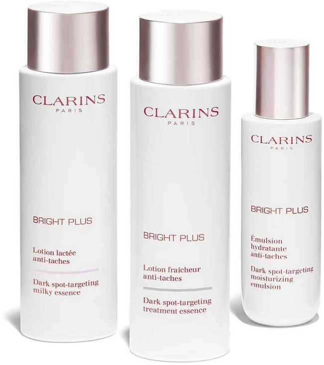 Clarins Bright Plus į tamsias dėmes nukreipta gydomoji esencija