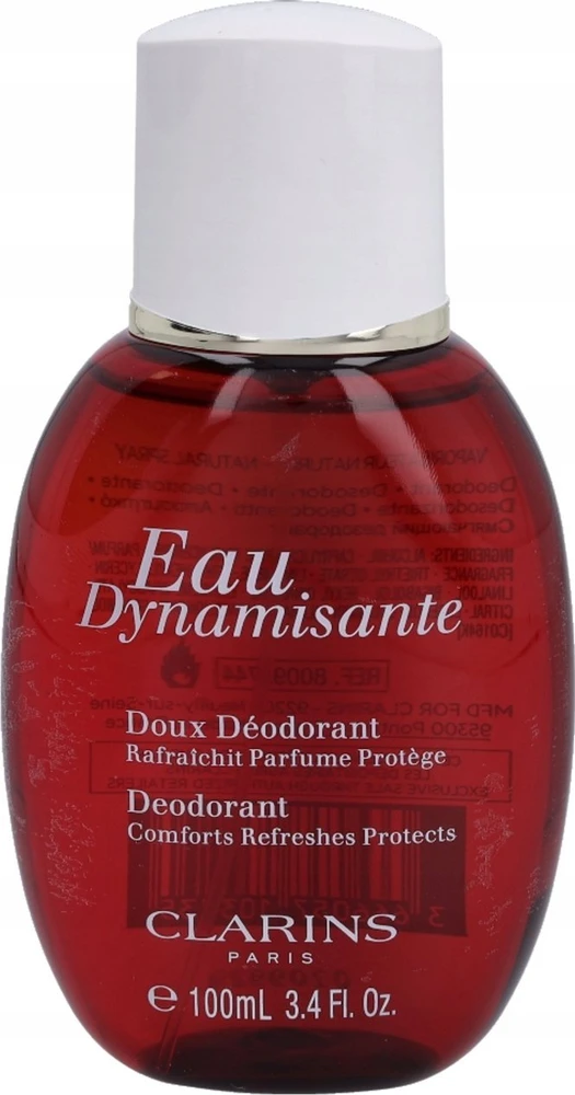Clarins Eau Dynamisante švelnus parfumuotas purškiamas dezodorantas, 100 ml