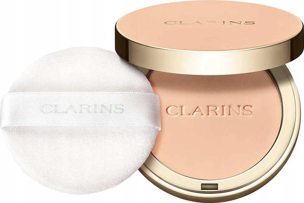 „Clarins Ever Matte“ matinio paviršiaus kompaktiška pudra, 03 šviesiai vidutinė, 10 g