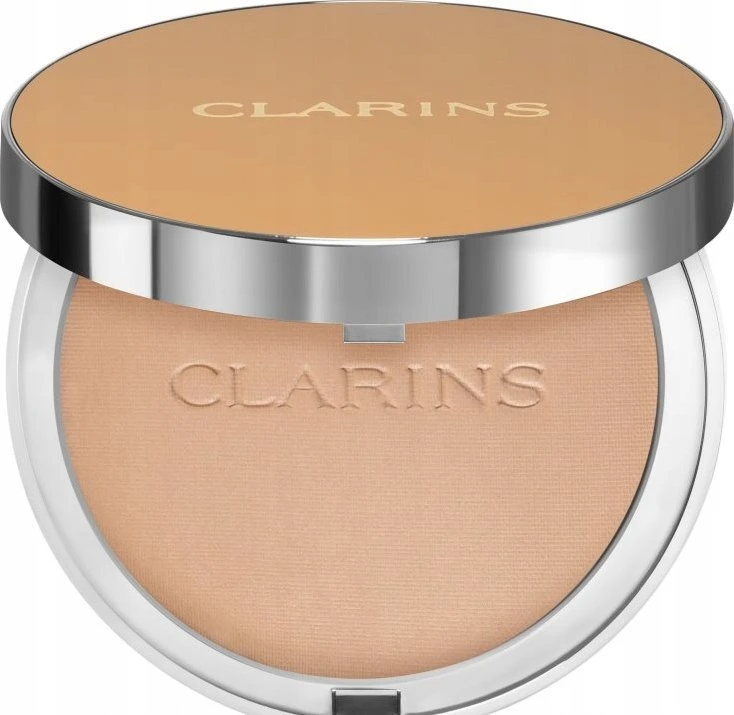 „Clarins Ever Matte“ matinio paviršiaus kompaktiška pudra, 03 šviesiai vidutinė, 10 g