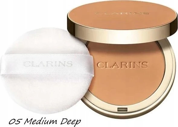 „Clarins Ever Matte“ matinio efekto kompaktinė pudra „05 Medium Deep“, 10 g