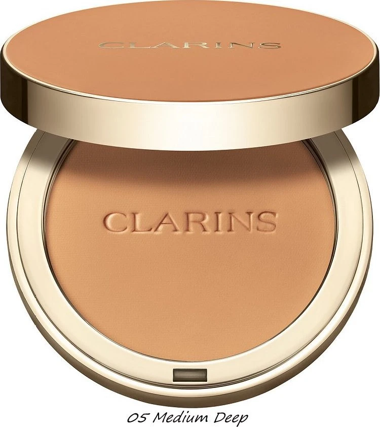 „Clarins Ever Matte“ matinio efekto kompaktinė pudra „05 Medium Deep“, 10 g