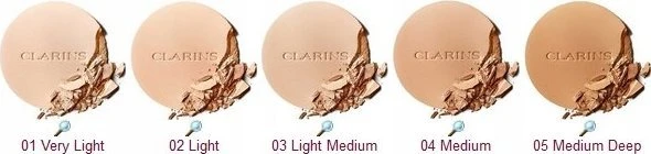 „Clarins Ever Matte“ matinio efekto kompaktinė pudra „05 Medium Deep“, 10 g