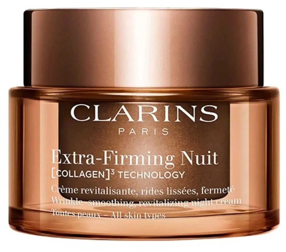 Clarins Extra-Firming Collagen Wrinkle Smoothing Night Kremas Veidui, 50 ml