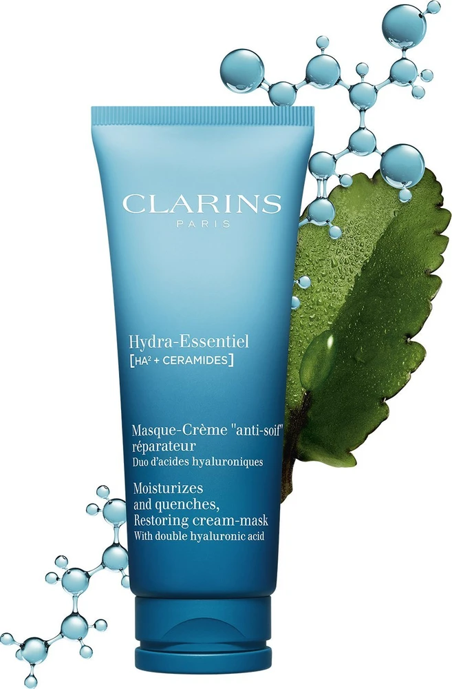 Clarins Hydra-Essentiel Restoring Kreminis-Mask drėkinanti veido kaukė, 75 ml