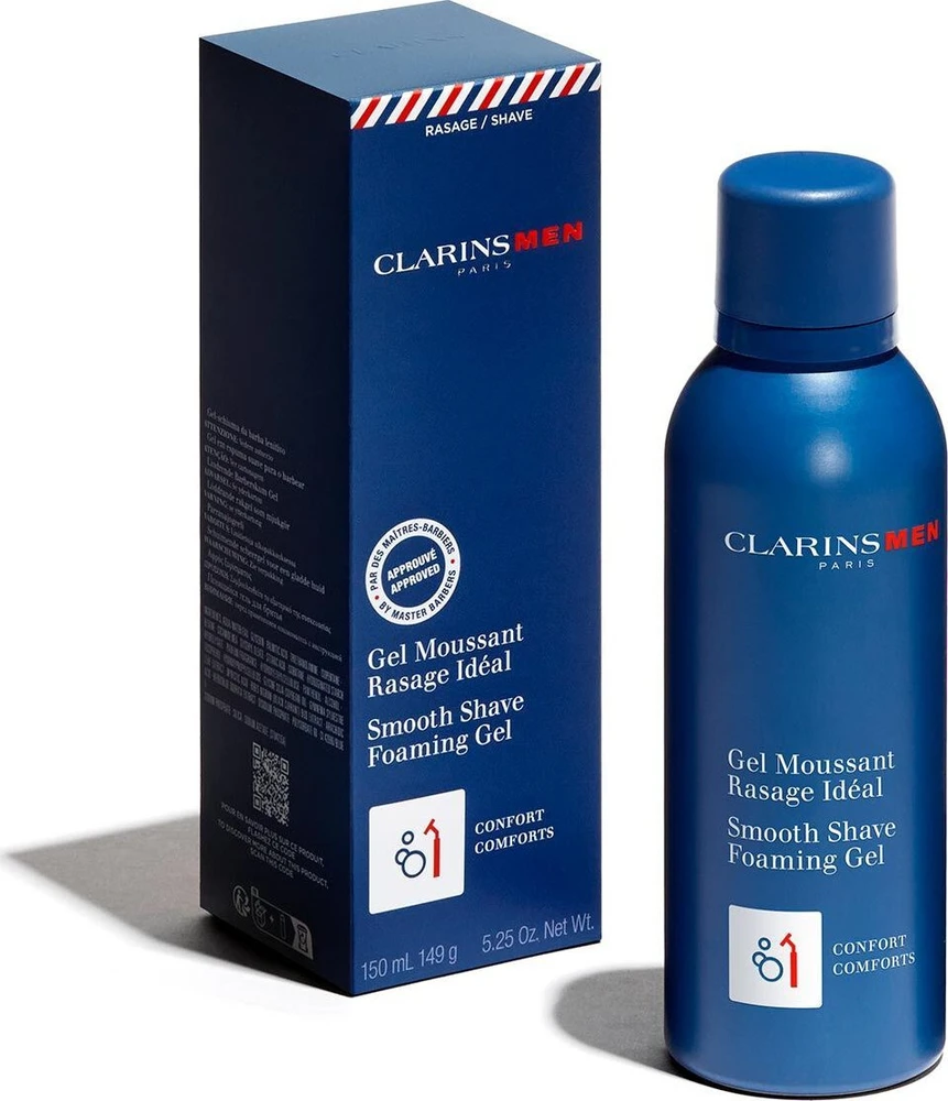 Clarins Men Smooth Shave Foaming Gel putojantis skutimosi gelis vyrams, 150 ml