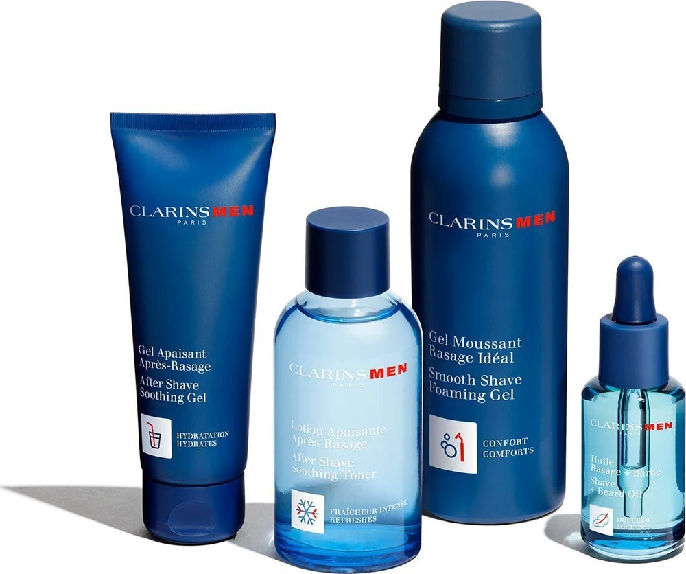 Clarins Men Smooth Shave Foaming Gel putojantis skutimosi gelis vyrams, 150 ml