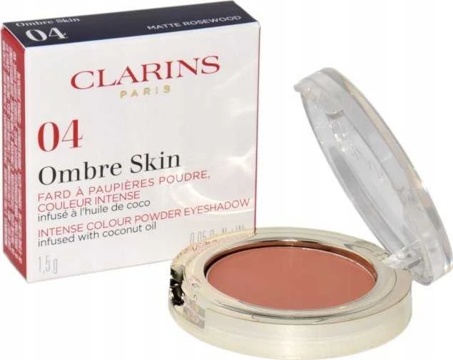 „Clarins Ombre Skin“ kompaktiški akių šešėliai, 04 matinė palisandra, 1,5 g