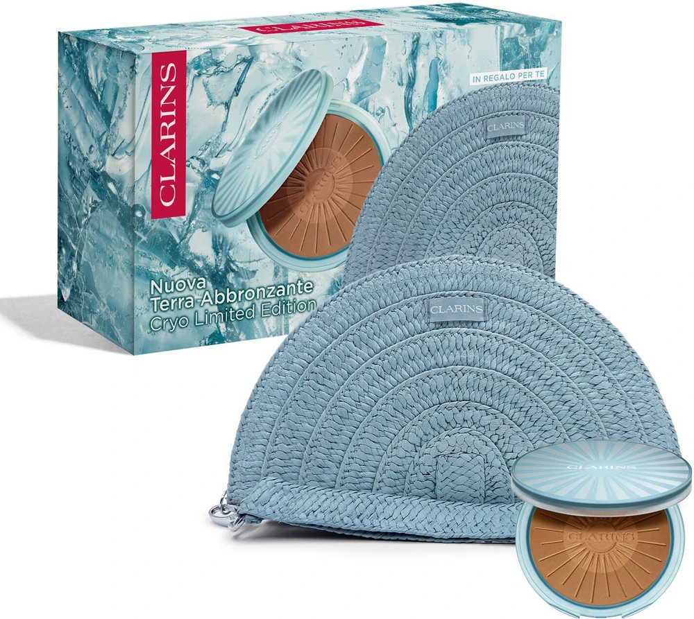 CLARINS SET (COMPACT BRONZING POWDER - 17 G + MINI BAG)