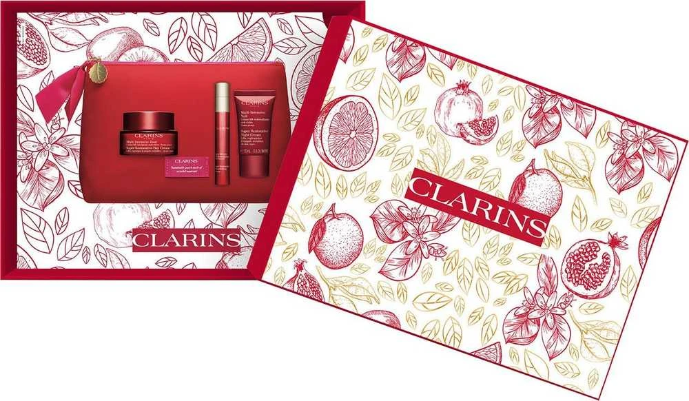 "Clarins Super Restorative Anti-Wrinkle Skin Care" dovanų rinkinys