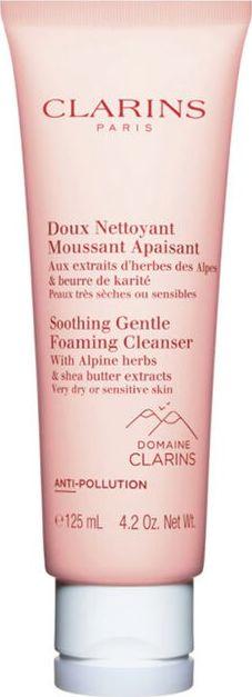 Clarins Soothing Gentle Foaming Valomosios putos sausai ir jautriai odai 125ml