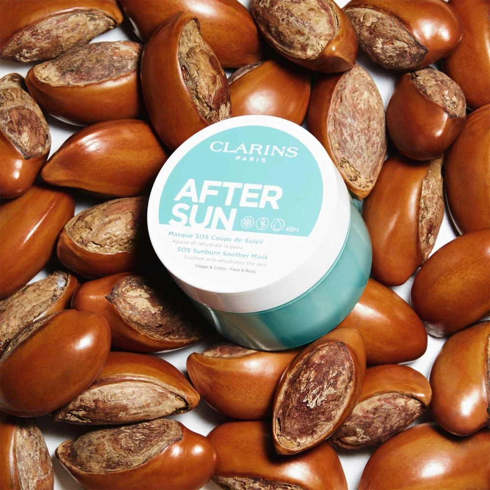 „Clarins After Sun SOS“ raminamoji kaukė nuo saulės nudegimo, 100 ml