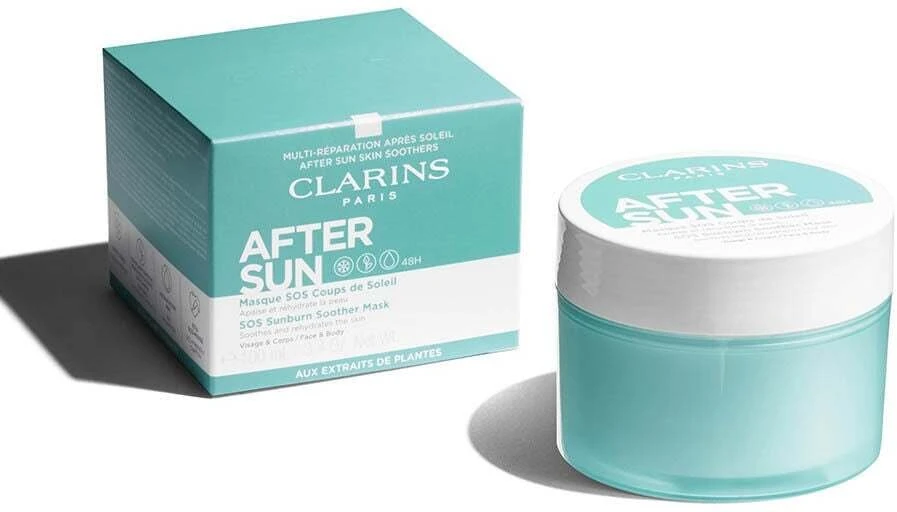 „Clarins After Sun SOS“ raminamoji kaukė nuo saulės nudegimo, 100 ml