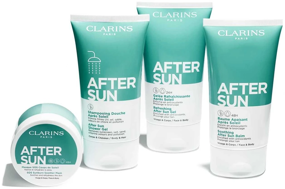 „Clarins After Sun SOS“ raminamoji kaukė nuo saulės nudegimo, 100 ml