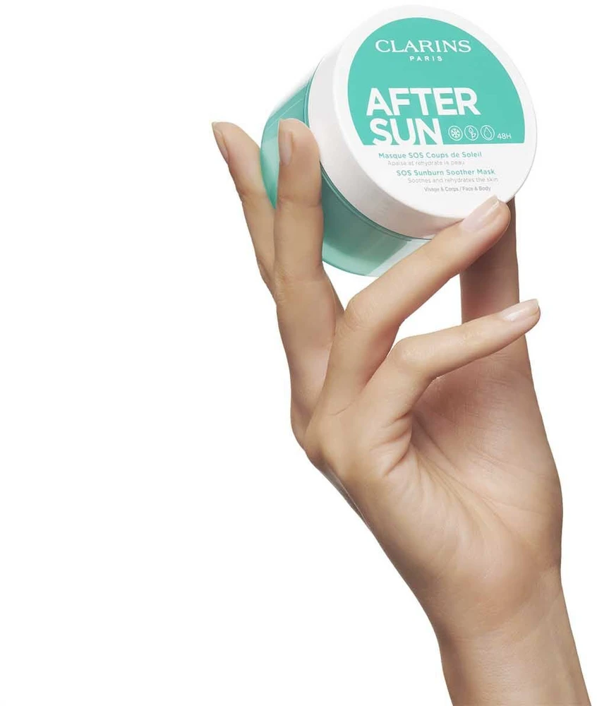 „Clarins After Sun SOS“ raminamoji kaukė nuo saulės nudegimo, 100 ml